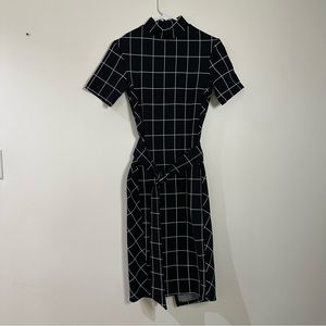 Zara plaid midi dress
